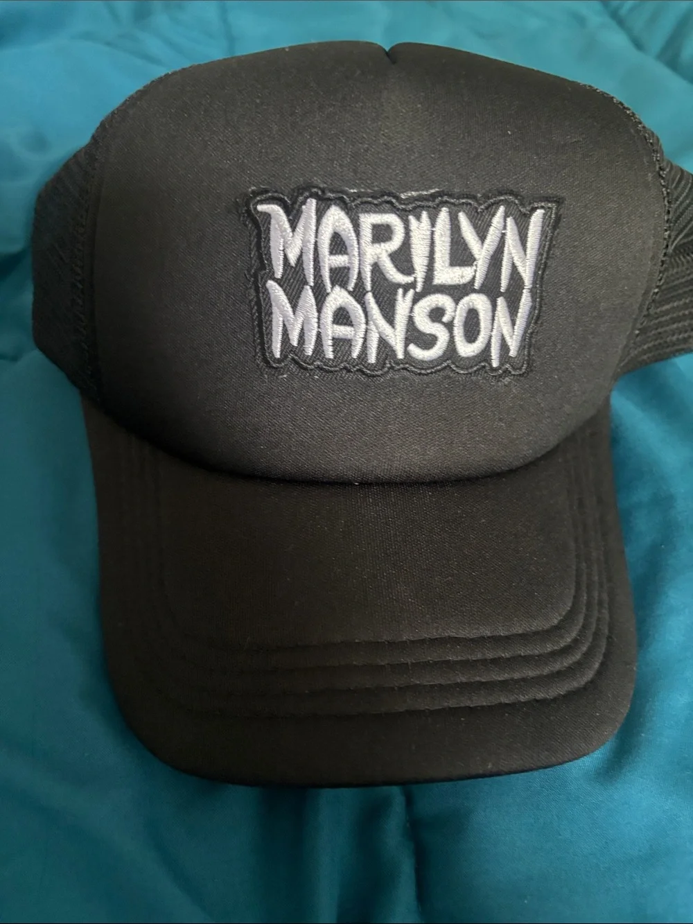 Marilyn Manson Black Trucker Hat